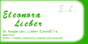 eleonora lieber business card
